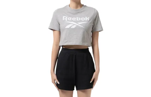 Reebok T Shirts Women's Gray Crew Neck