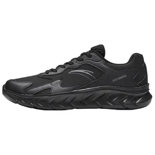 Anta Cushioning Waterproof Lightweight Low top Casual Running Shoes Men's Black