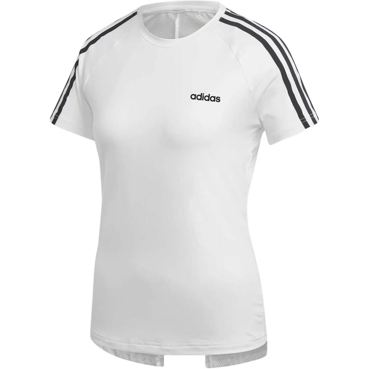 Adidas T-Shirts Women's White Crew Neck Thin Straight Fit