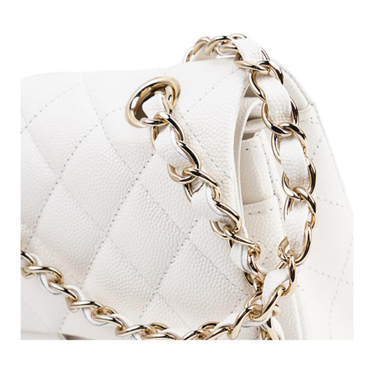 Женская сумка Chanel Classic Flap Small (белая) — фото 7