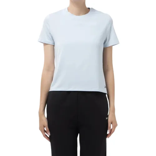 Reebok T Shirts Women's Blue Crew Neck
