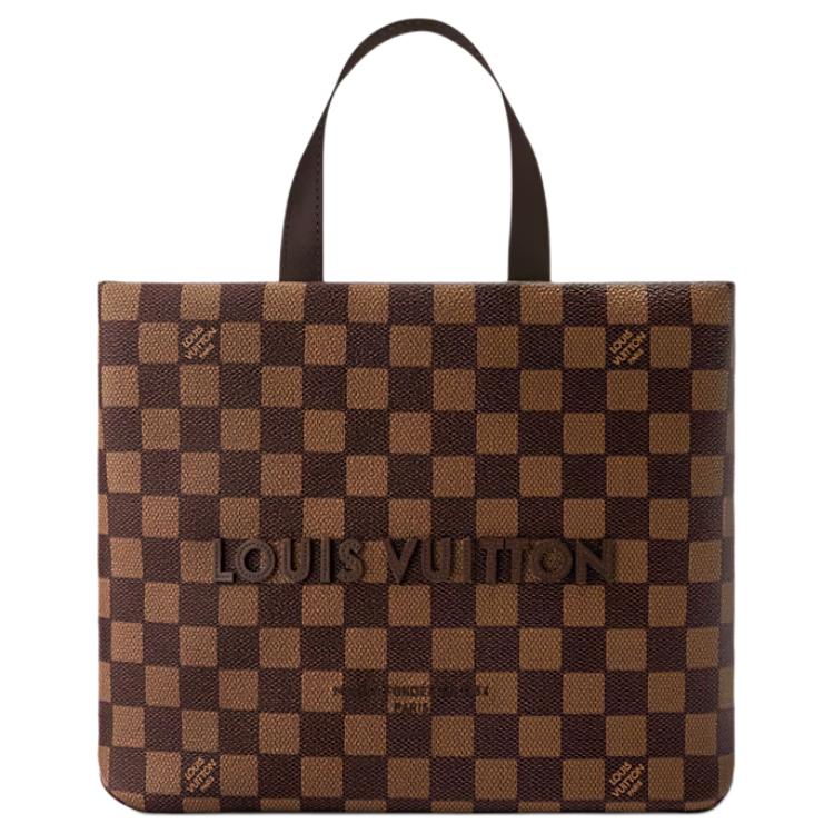 Сумка Louis Vuitton LOUIS VUITTON x Nigo SHOPPER Damier Phriendship (коричневая) — фото 3