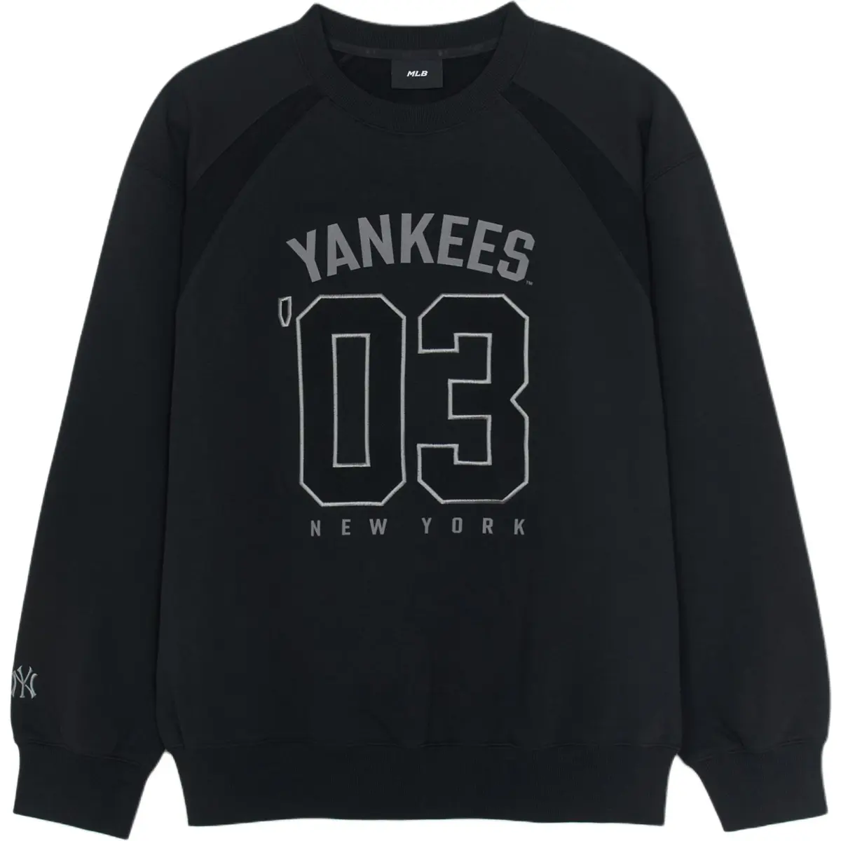 MLB Sweatshirts Unisex Black Crew Neck Moderate