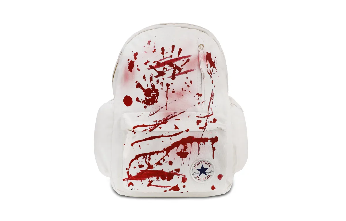 Converse Polyester Crime Scene Backpack Medium Unisex White