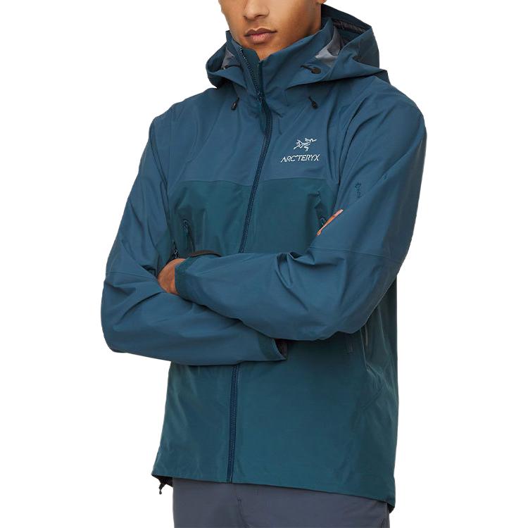 Мужская куртка Arcteryx BETA AR Gore-Tex (синяя) — фото 34