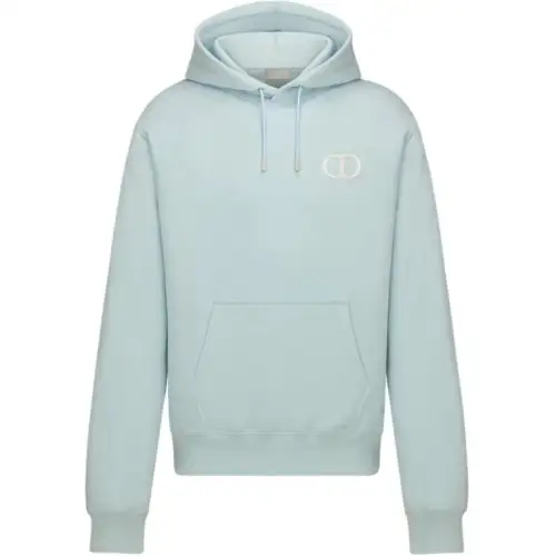 DIOR CD Icon Sweatshirts Men's Green Hooded Moderate Other