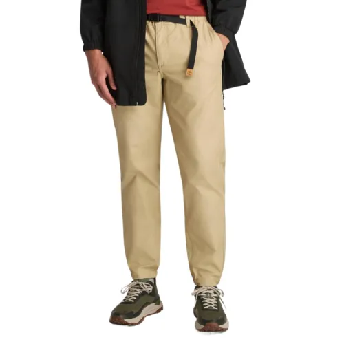 Timberland Casual Pants Men's Khaki Moderate Straight Fit Pants