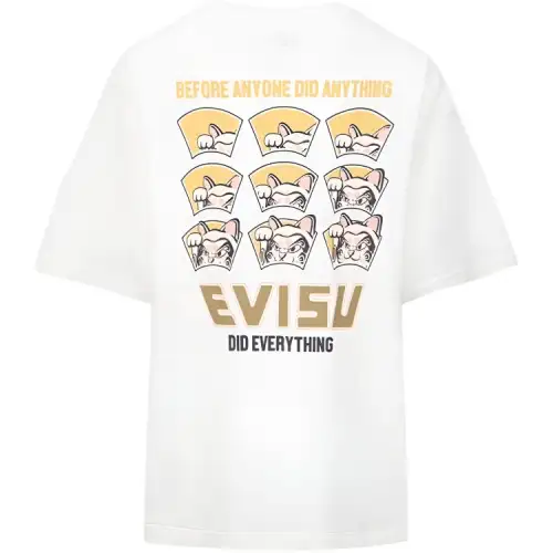 EVISU T Shirts Women's Crew Neck Moderate Straight Fit