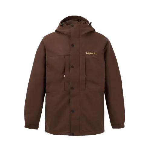 Timberland Jackets Men's Brown Hooded Moderate Other