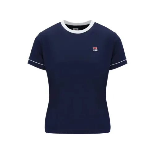 FILA Tennis Tops Women's Blue Crew Neck Moderate