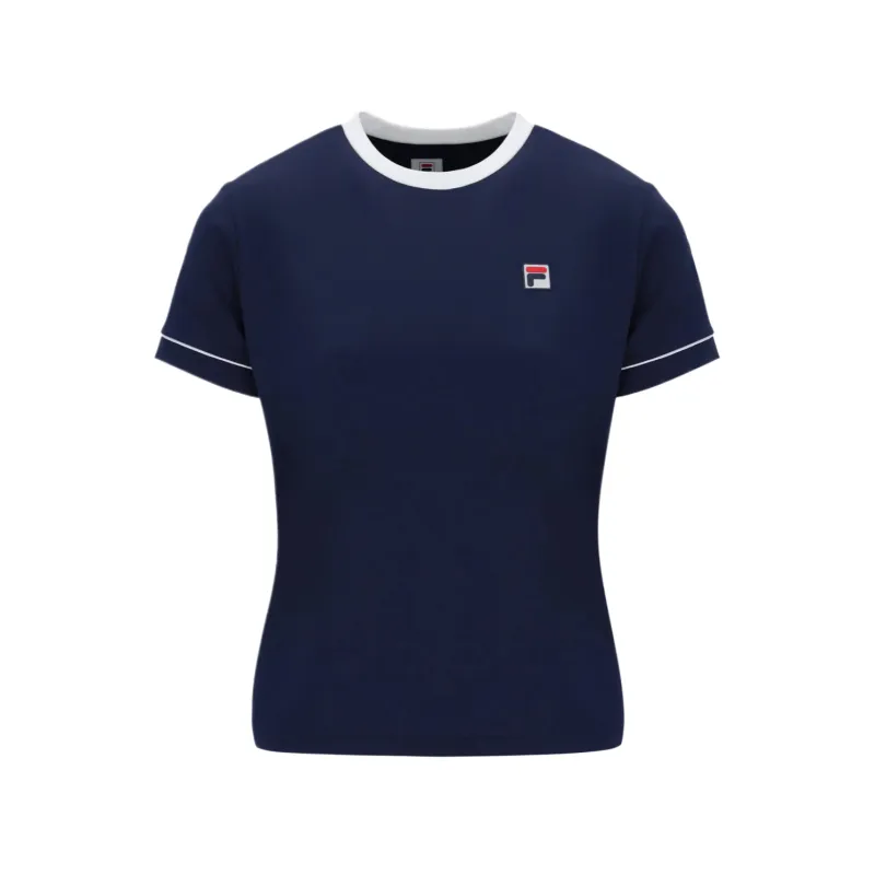 FILA Tennis Tops Women's Blue Crew Neck Moderate