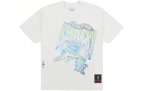 Travis Scott X Mitchell & Ness Kentucky Wildcats Hand Drawn T Shirt