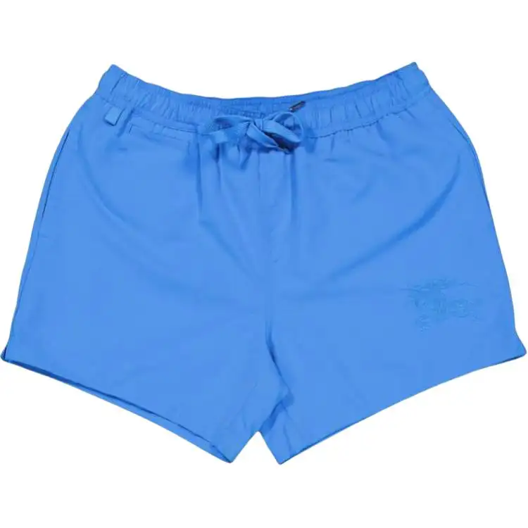 Burberry Swimming Shorts Men's Blue Moderate Square Leg Swim Trunks