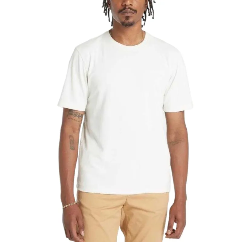 Timberland T Shirts Men's White Crew Neck Moderate Straight Fit