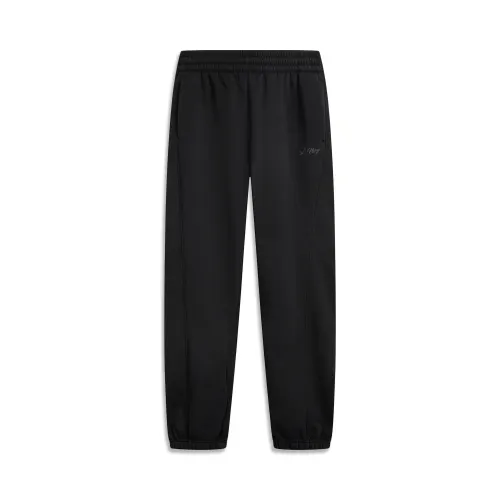 Li Ning Sports Life Collection Fleece Lined Thermal Loose Fit Sports Fashion Versatile Casual Embroidery