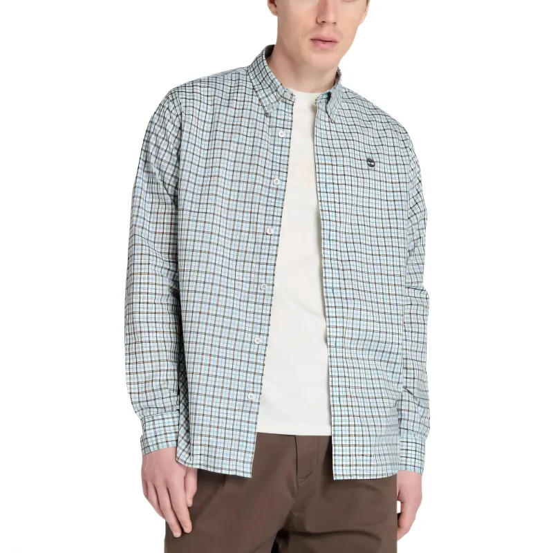 Timberland Shirts Men's Light Green Lapel Moderate