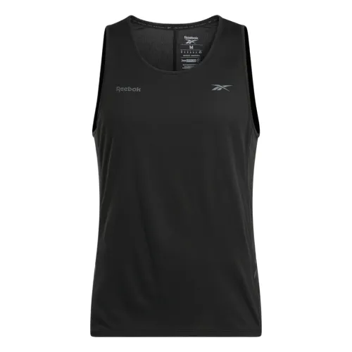 Reebok Tank Tops Men's Black Crew Neck Moderate