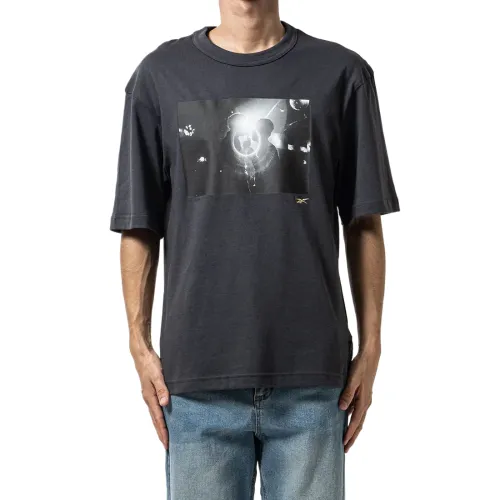 Reebok T Shirts Unisex Gray Crew Neck