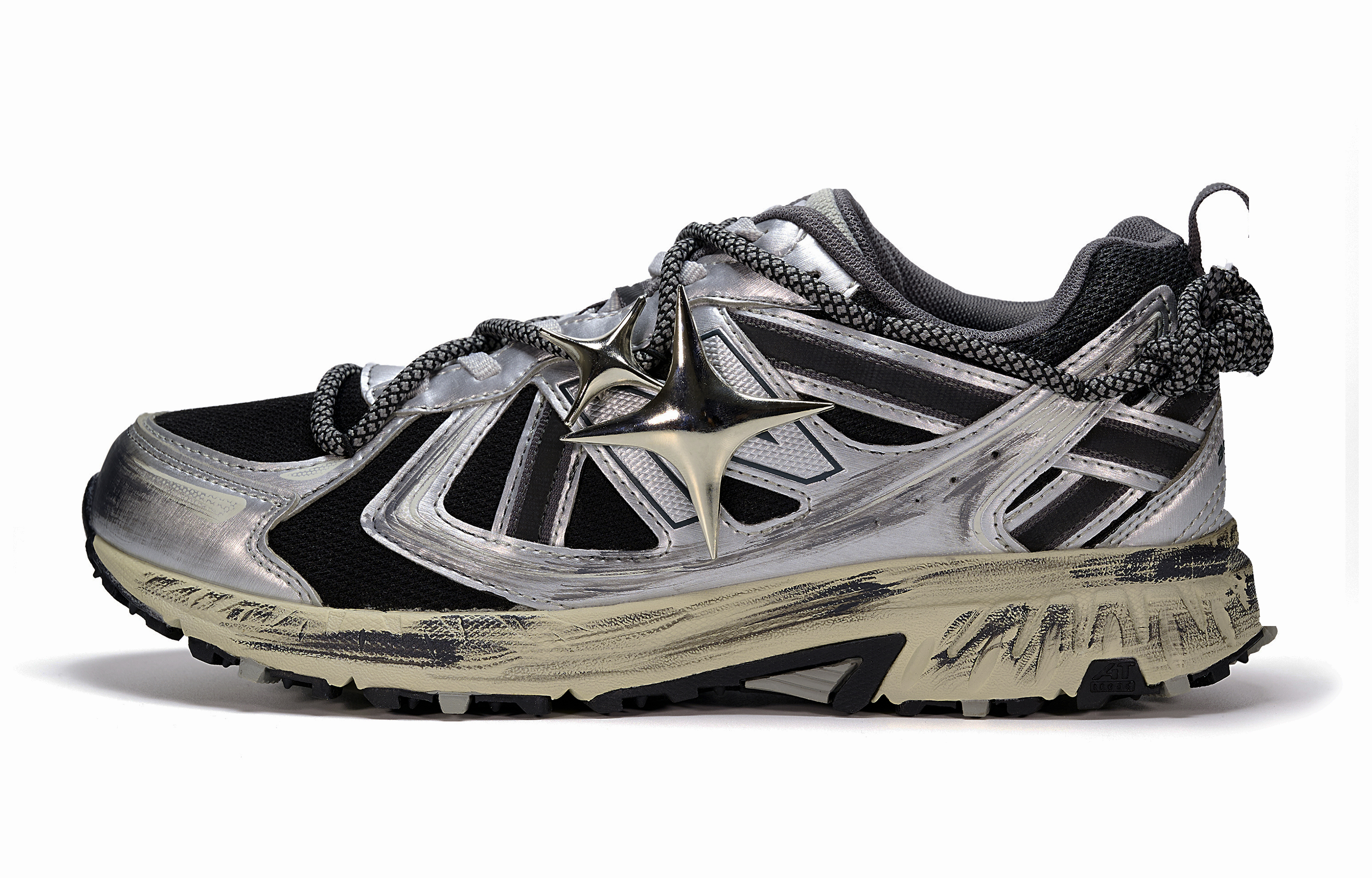 New Balance NB 410 V5 Synthetic Leather, Mesh Abrasion Resistant Breathable Low top Running Shoes Unisex Silver