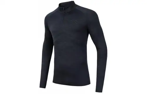 ANTA Running Collection Fitness Clothing Men's Black Moderate
