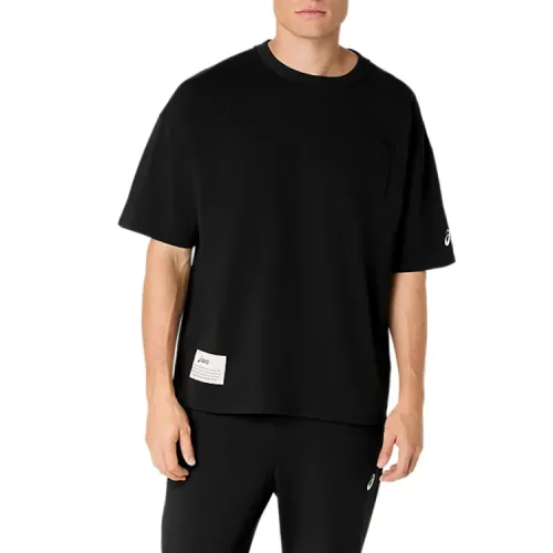 ASICS T Shirts Men's Performance Black Crew Neck