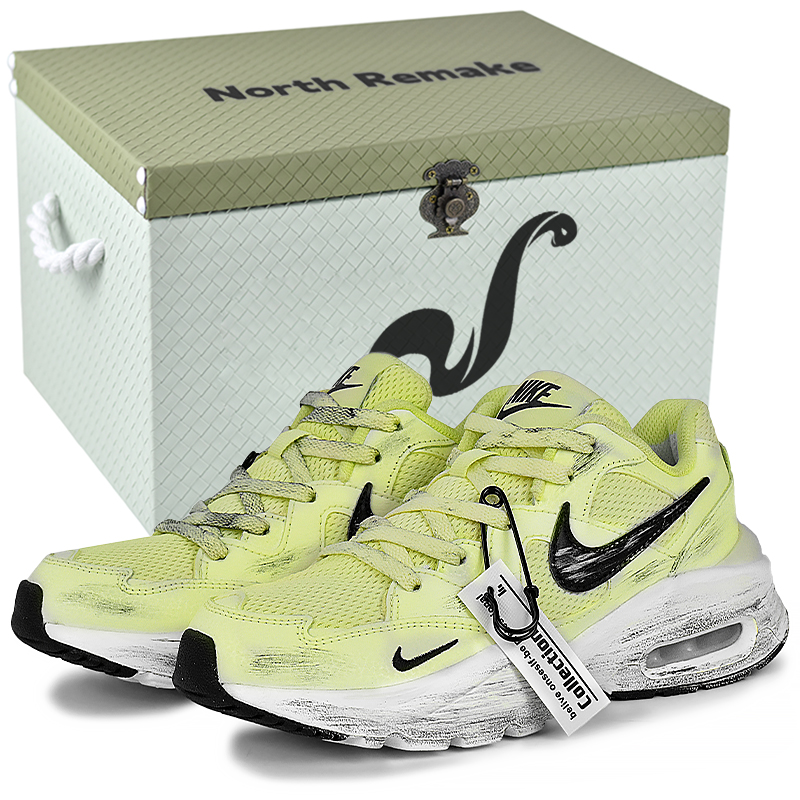 Nike Air Max Fusion Lightweight Low top Running Shoes Women’s Yellow Green