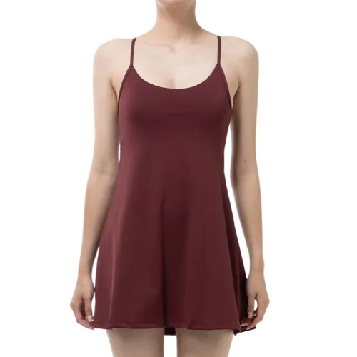 Reebok Slip Dresses Women's Red Moderate Short
