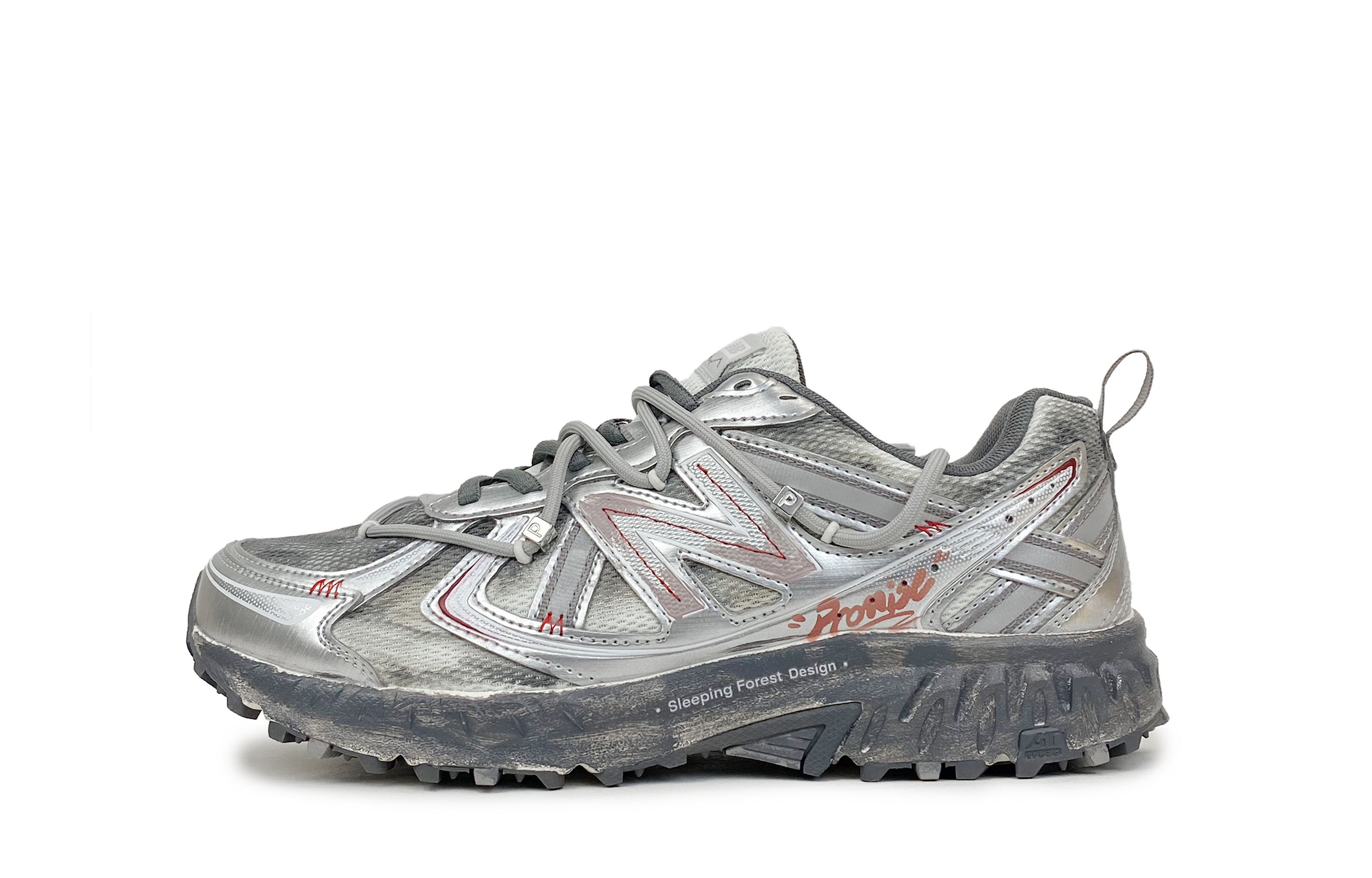 New Balance NB 410 V5 Abrasion Resistant Low top Casual City Commuting Running Shoes Unisex Silver Gray