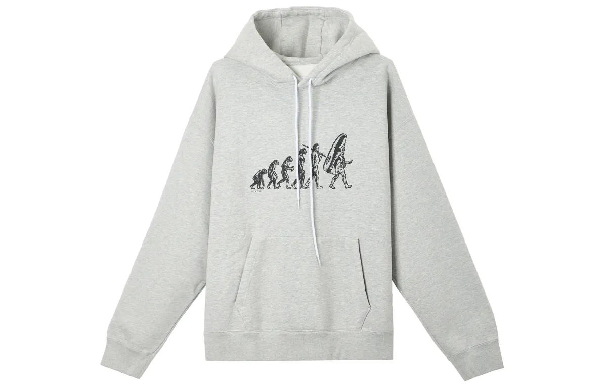 Nike Sweatshirts Men's Gray Hooded Moderate Regular