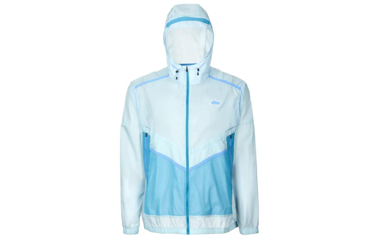 Nike Jackets Men's Blue Hooded (Non-detachable) Moderate Straight Fit