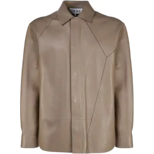 Loewe geometric panelled classic shirt