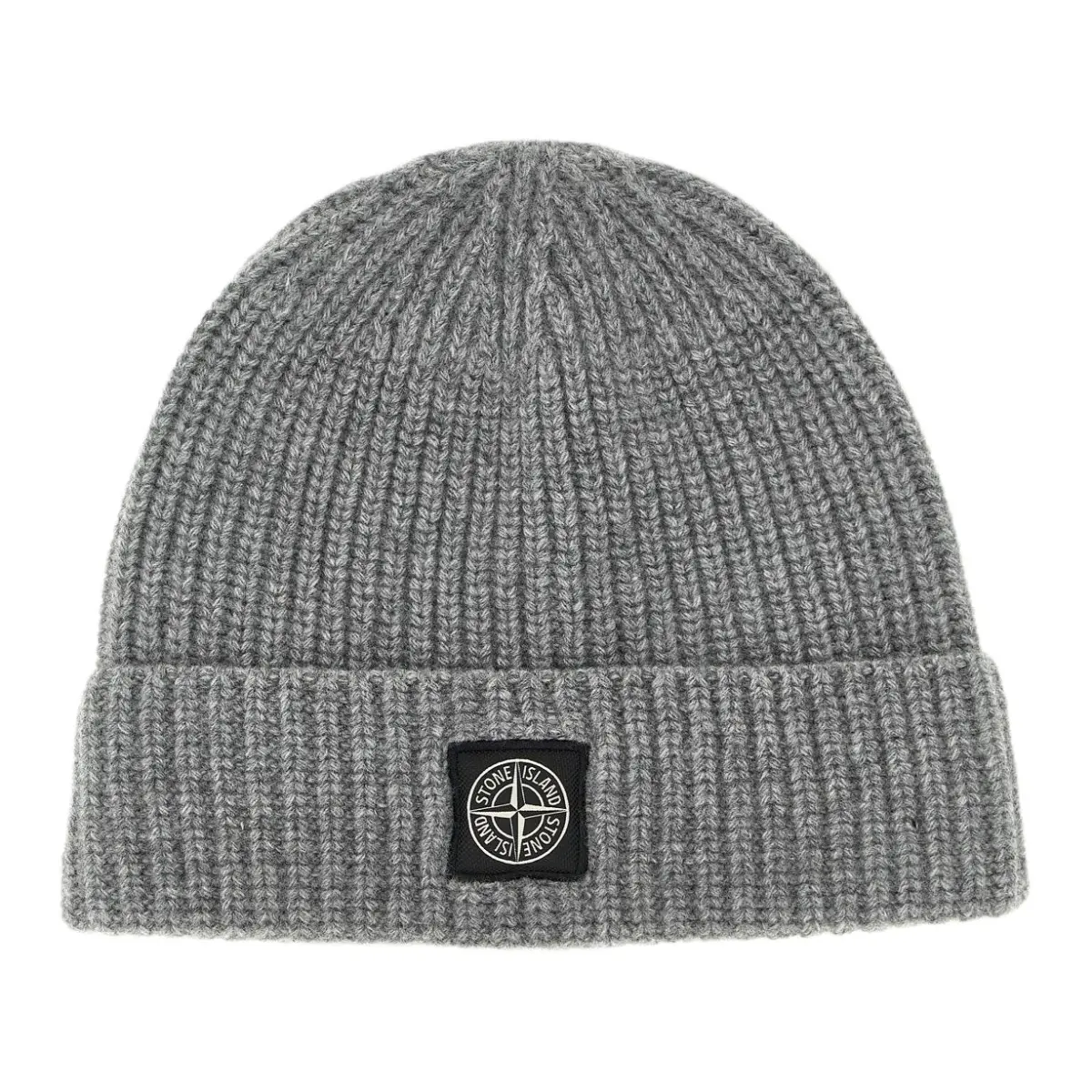 STONE ISLAND Logo Patch Ribbed Beanie