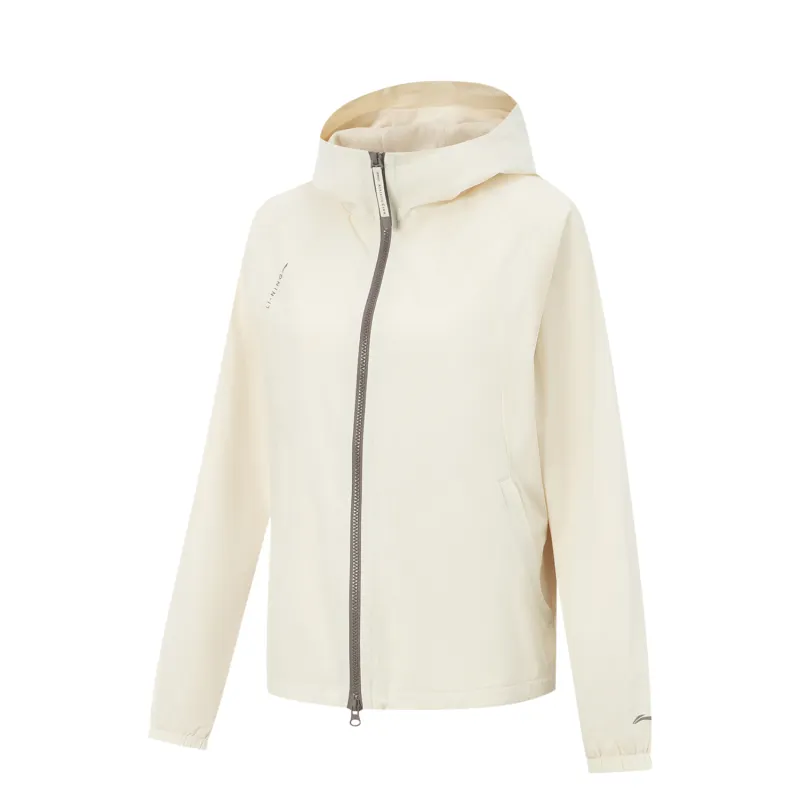 Li Ning Fitness Series Trench Coat Women's Eggnog Gray