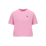 FILA T Shirts Women's Pink Crew Neck Moderate Straight Fit