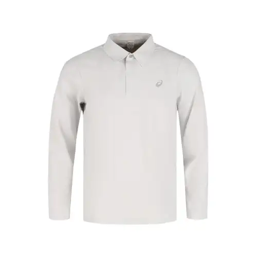 ASICS Polo Shirts Men's Gray Polo Collar Moderate Other