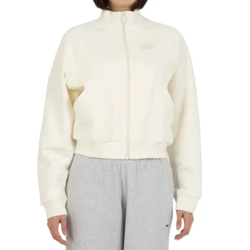 Reebok Sweatshirts Women's White Stand Collar Moderate