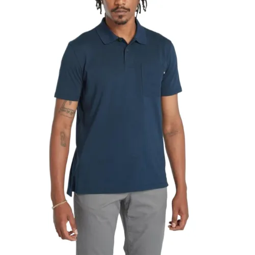 Timberland Polo Shirts Men's Dark Sapphire Polo Collar Moderate