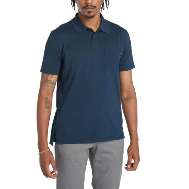 Timberland Polo Shirts Men's Dark Sapphire Polo Collar Moderate