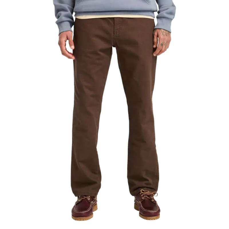 Timberland Casual Pants Men's Dark Brown Moderate Straight Fit Pants