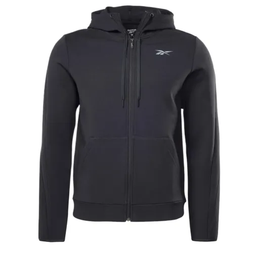 Reebok Sweatshirts Men's Black Hooded Moderate