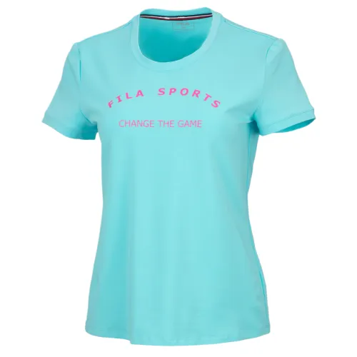 FILA Tennis Tops Women's Blue Crew Neck