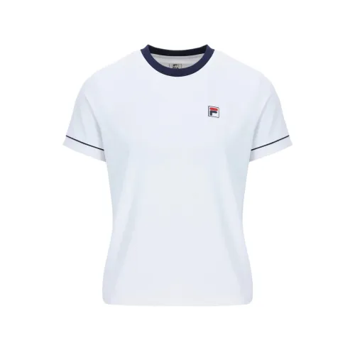 FILA Tennis Tops Women's White Crew Neck