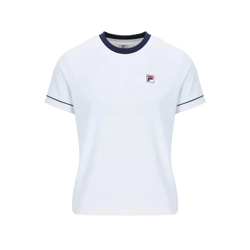 FILA Tennis Tops Women's White Crew Neck