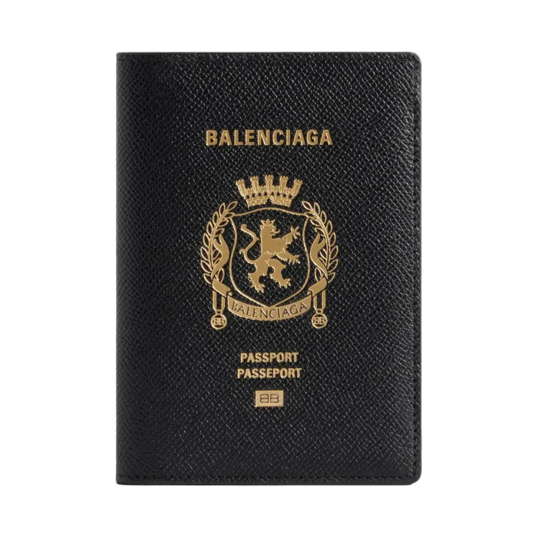 Balenciaga Logo Printed Passport Holder