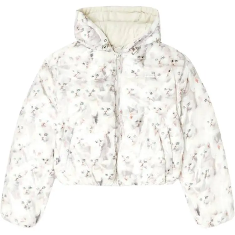 DIESEL W Inner R1 Cat Printed Padded Jacket