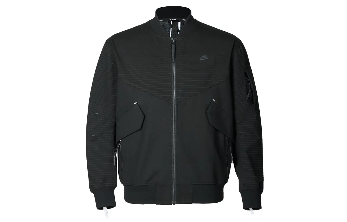 Nike SPORTSWEAR TECH PACK Jackets Men's Black Baseball Collar Moderate Other