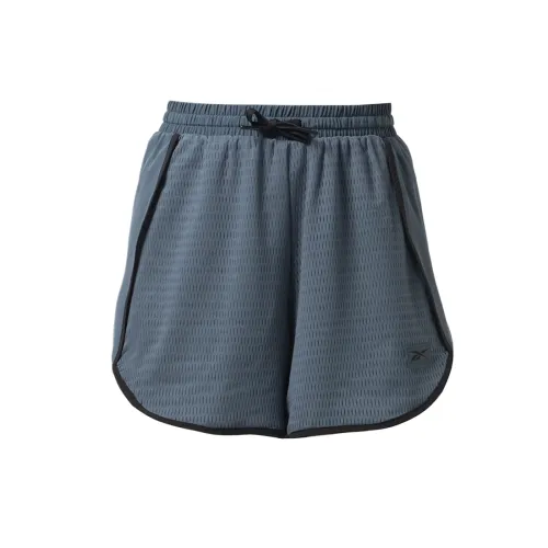 Reebok Sports Shorts Women's Blue Moderate Straight Fit Pants
