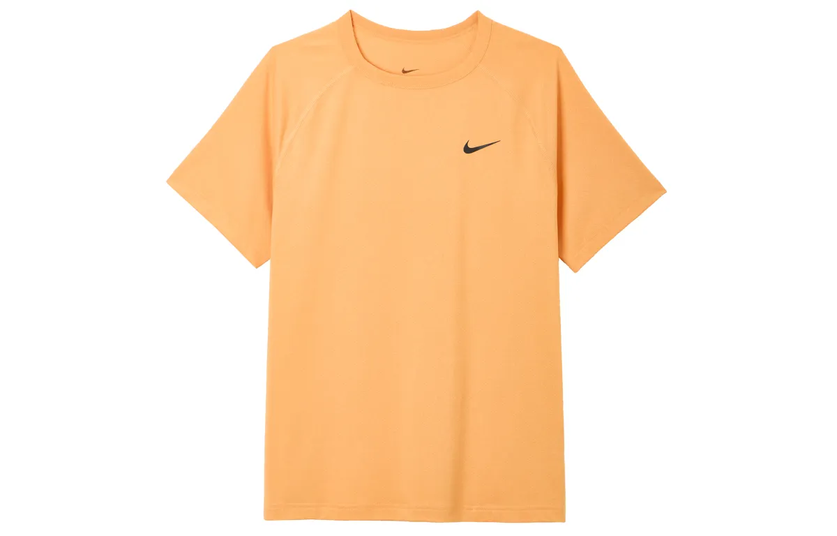 Nike T-Shirts Men's Orange Crew Neck Moderate
