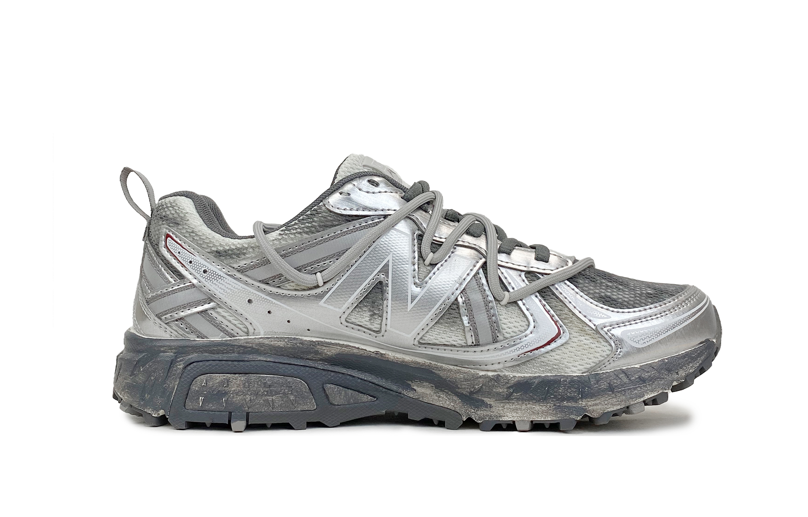 New Balance NB 410 V5 Abrasion Resistant Low top Casual City Commuting Running Shoes Unisex Silver Gray
