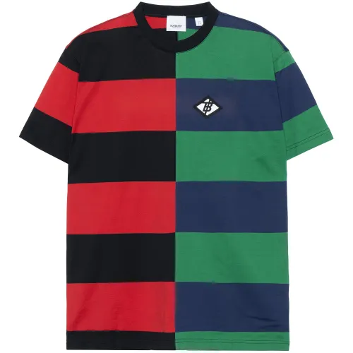 Burberry Drop Shoulder Sleeve T Shirt Women's Red Green